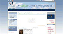 Desktop Screenshot of claytoncountypublichealth.org